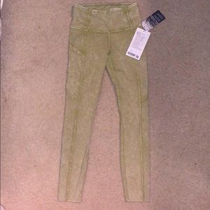 Lululemon Fast Free Tight 25” Ice Dye Green